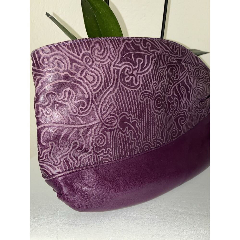 Braccialini Vintage handbag Clutch Bag Tassel Purple